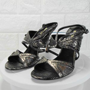 Market Studio Pewter Real Snakeskin Uppers